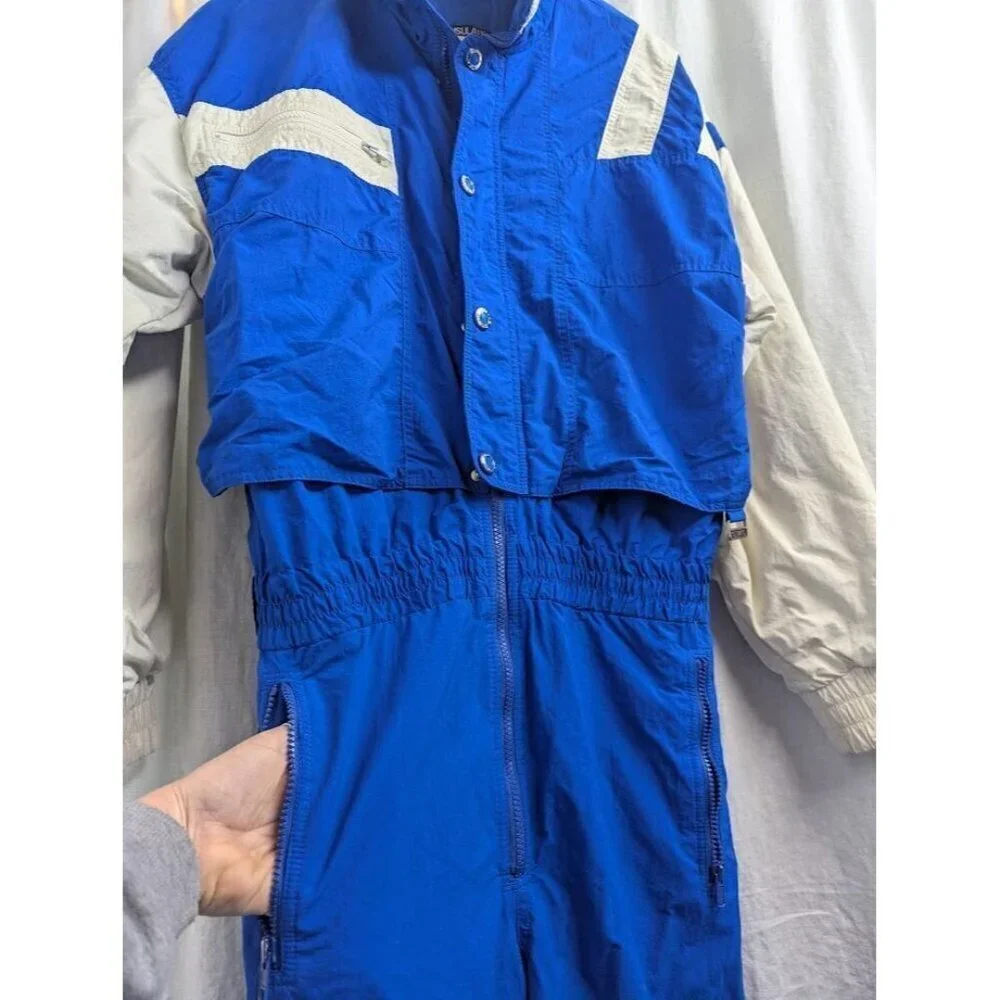 White Stag Thinsulate Men's Small vintage ski suit, blue and white, winter ski